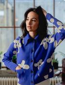 Anna Knit Cardigan - Flower