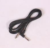 Guitar lead cable, 3m/10' length, right angle/straight plugs