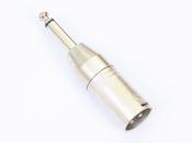 Microphone Lead Adapter Male XLR - 1/4" Jack