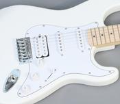 Electric Guitar Strat style Olympic White Maple fret/b SSH