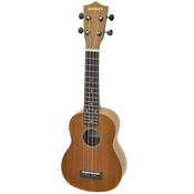 Soprano Ukulele with Case, Various Colours - brown, Ukulele image
