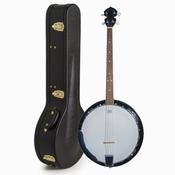 Banjo 19-fret, Tenor 4-string with Hard Case