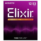 Guitar Strings Elixir Nanoweb 12-53 PhBr 16052 image
