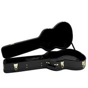 Acoustic Guitar Case - Hardshell Arched Top Padded &amp; Sturdy - black image