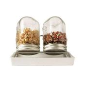 Ceramic Tray for 2 Sprouting Jar Set