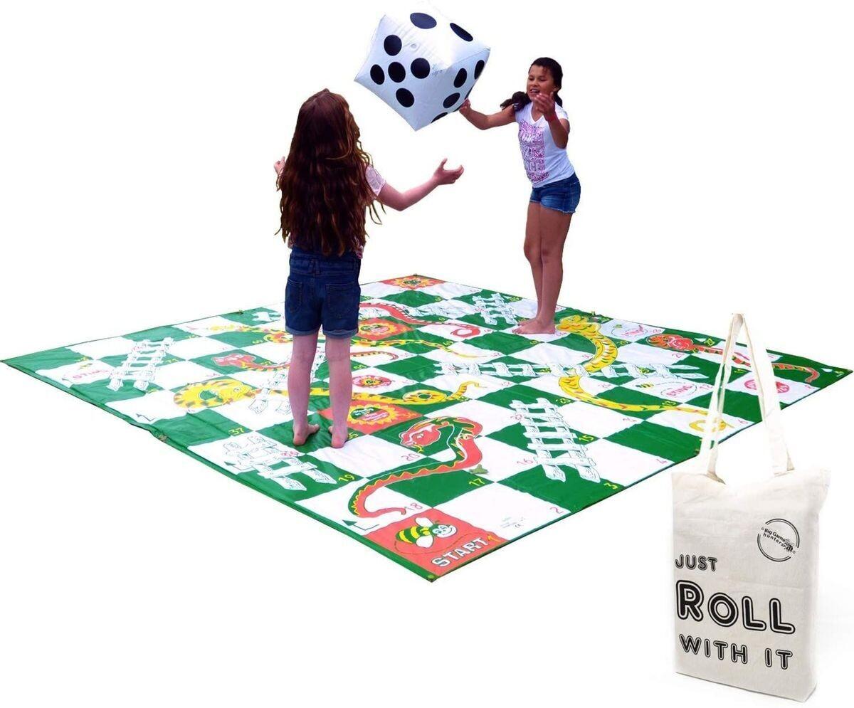 Giant Snakes and Ladders Game 3 Metres x 3 Metres PVC Durable Mat and