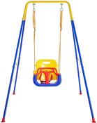 3-in-1 Swing Set for Toddler with 4 Sandbags, Heavy-Duty Kid Swing Set with Safety Harness, for Backyard, Indoor/Outdoor Play. image