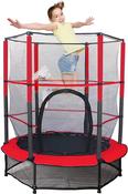Kids Trampoline with Safety Enclosure Net and Pad, Kids' Extra-Large, Foldable, Bouncer, 55"  Heavy-duty steel jumping training net and pad image
