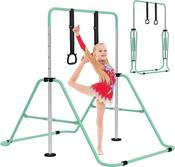 Bars for Gymnastics and Junior Training Adjustable-height folding horizontal bar with gymnastic rings for children, kip bar gymnastics equipment image