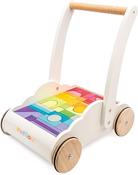 Suitable for a Boy or Girl 1 Year Old and Up, Petilou Wooden Educational Rainbow Cloud Walker Toy for Toddlers And Babies image