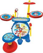 Children's Paw Patrol Chase Electronic Set with seat Included, Realistic Drum Sound, 8-Key Keyboard, MP3 Plug image