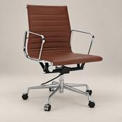 Eames Low Back Ribbed Office Chair EA117  – Dark Brown image
