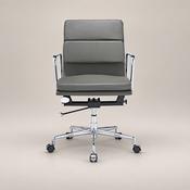 Buy Eames Low Back Soft Pad Office Chair EA217 - Dark Grey image