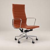 Buy Eames High Back Ribbed Office Chair EA119  – Tan Brown