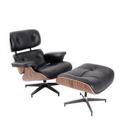Eames Lounge Chair Replica: Rosewood &amp; Black image