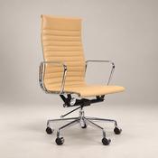 Buy Eames High Back Ribbed Office Chair EA119  – Cream image