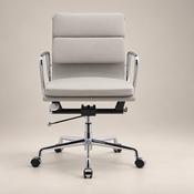 Buy Eames Low Back Soft Pad Office Chair EA217 - Light Grey image