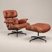 Buy Charles Eames Lounge Chair &amp; Ottoman - Rosewood &amp; Tan Brown image