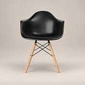 Buy Eames Dining Side Armchair - DAW | Black image