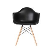 Eames Dining Side Armchair - DAW | Black image