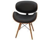Eames Dining Side Chair - DSW Faux Leather | Black image