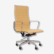 Eames High Back Ribbed Office Chair EA119  – Cream image