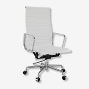 Eames High Back Ribbed Office Chair EA119 – White image