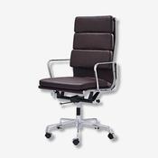 Eames High Back Soft Pad Office Chair EA219 - Dark Brown image