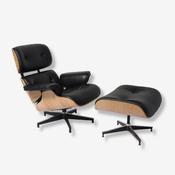 Eames Lounge Chair &amp; Ottoman - Ash Wood | Black image