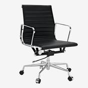 Eames Low Back Ribbed Office Chair EA117  – Black image