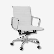 Eames Low Back Ribbed Office Chair EA117  – White image