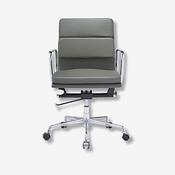 Eames Low Back Soft Pad Office Chair EA217 - Dark Grey image