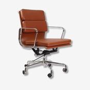 Eames Low Back Soft Pad Office Chair EA217 - Tan Brown image