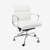 Eames Low Back Soft Pad Office Chair EA217 - White image