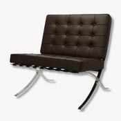 Mies Premium Barcelona Chair - Dark Brown Leather image