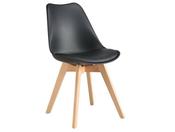 Modern Tulip Dining Chair - Black | Sleek Design for Contemporary Interiors image