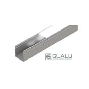 Glalu 1m Surface 16x16mm Profile with opaque polycarbonate lens