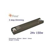24 VDC 150W PFC POWER SUPPLY WITH 3-STEP DIMMING FUNCTION image