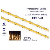 10M Reel - 24v - 2700k Warmer White Professional COB Strip image