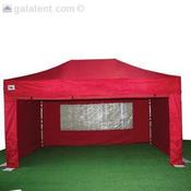 4.5m x 3m Gala Shade Pro Gazebo (Red Sidewalls) image