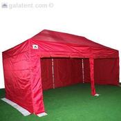 6m x 3m Gala Shade Pro Gazebo (Red Sidewalls) image