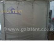 2m Gala Tent Marquee Sidewall Integrated Door (PVC) - Single image