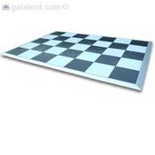 4m x 4m Portable Dance Floor - (Black and White) image