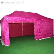 6m x 3m Gala Shade Pro Gazebo (Pink Sidewalls) image