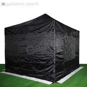 3m Gala Shade Gazebo Blank Sidewall (Black) - Single image
