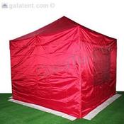 3m Gala Shade Gazebo Blank Sidewall (Red) - Single image