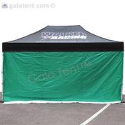 4.5m Gala Shade Gazebo - Blank Sidewall (Green) - Single image