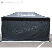 4.5m Gala Shade Gazebo - Blank Sidewall (Black) - Single image