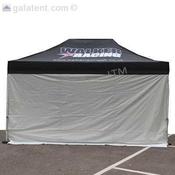 4.5m Gala Shade Gazebo - Blank Sidewall (Grey) - Single image