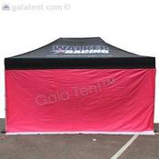 4.5m Gala Shade Gazebo - Blank Sidewall (Pink) - Single image